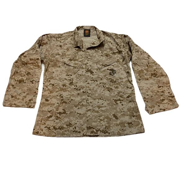 USMC Desert MARPAT FROG Combat Shirt and Pants Set Size MEDIUM REGULAR - Picture 2 of 15